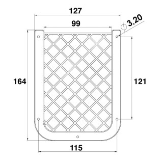 2 - Bolso de rede para celular branco para carro van campista